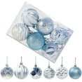 thumbnail image 1 of Maynos 12Pcs/set Mini Christmas Balls Ornaments, Small Shatterproof Christmas Baubles for Xmas Christmas Tree, Hanging Ball for Holiday Wedding Party Decoration, 1 of 7