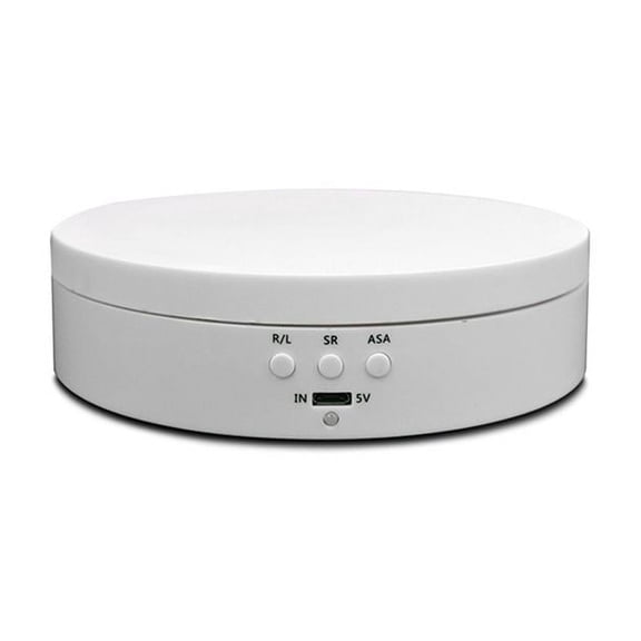 Maynos 360 Degree Round Rotating Turntable Display Stand For Photography Shooting - White，Matte Surface