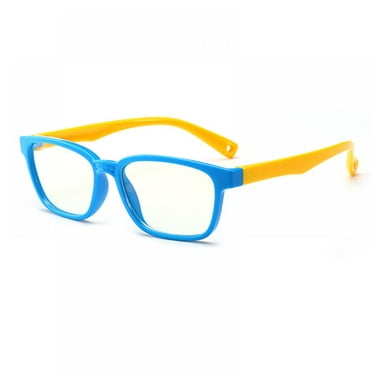 Maynos Anti Blue Light Glasses for Kids Computer Glasses,UV Protection Anti Glare Eyeglasses Video Gaming Glasses for Children,Blue
