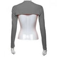 thumbnail image 1 of Maynos Bolero Shrugs for Women Long Sleeve Arm Sleeves Hijab Accessories,One Size,Dark Gray, 1 of 6