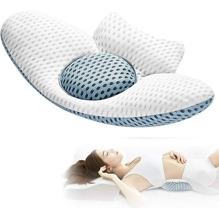 Lumbar Pillow, Memory Foam Lumbar Support Pillow Sleep Cushion Bed