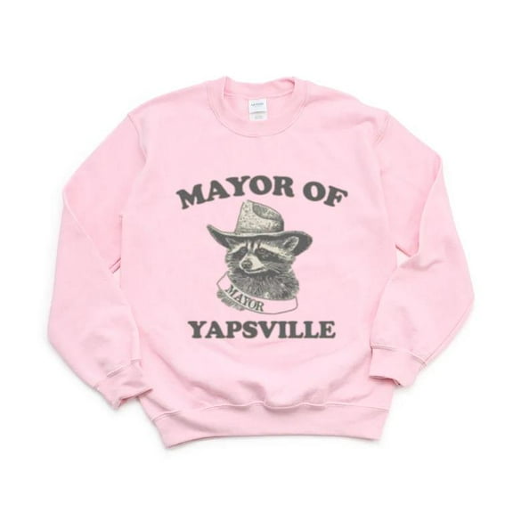 Mayor Of Yapsville Shirt Funny Meme Racoon Sarcastic Sweatshirt, for men & women, up to size 5XL