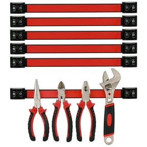 Mayouko 12" Magnetic Tool Holder Strip, 6 Packs, Metal Magnet Tool Organizer Bars for Garage, Workshop, Magnetic Strip for Tools