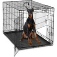 Mayoume 48 Inch Extra Large Double Door Dog Cage with Divider Panel and
