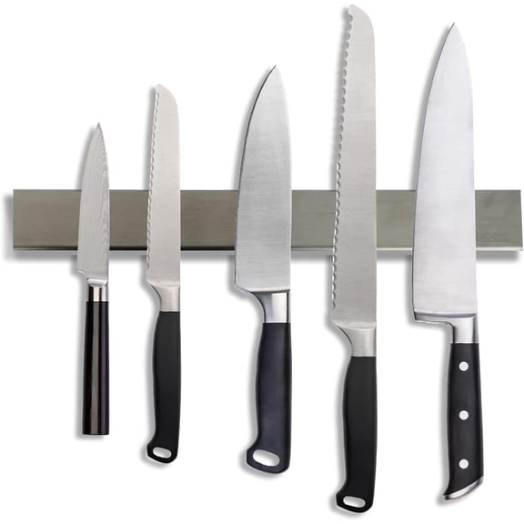 Maypes Stainless Steel Magnetic Knife Strip, Kitchen Wall Mount Tool Bar for Utensil Storage, 10 inch