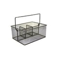 thumbnail image 1 of Maypes Utensil Caddy - Silverware Caddy for Parties, Spoon Holder, Buffet Organizer for Condiments, Napkin, Forks, Knives - Stainless Steel Flatware Caddy for Home, (Black), 1 of 3
