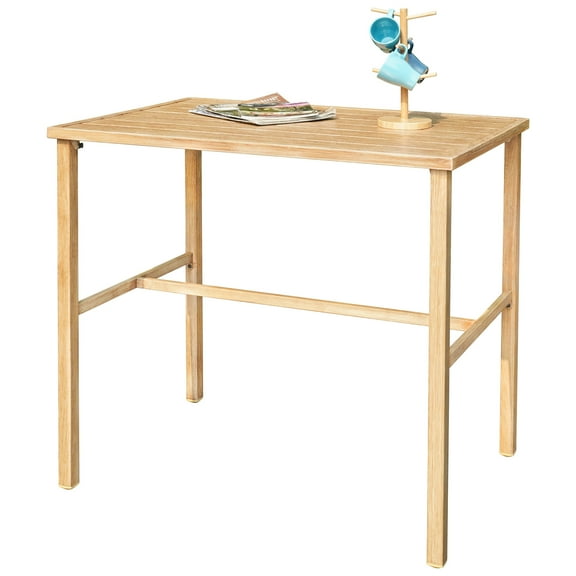 Maypex 44 Inch Iron Console Table Narrow Sofa Table for Living Room Bedroom - Shiny Copper