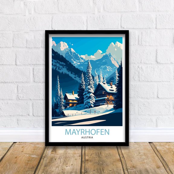 Mayrhofen Austria Travel Winter Mountain Scene