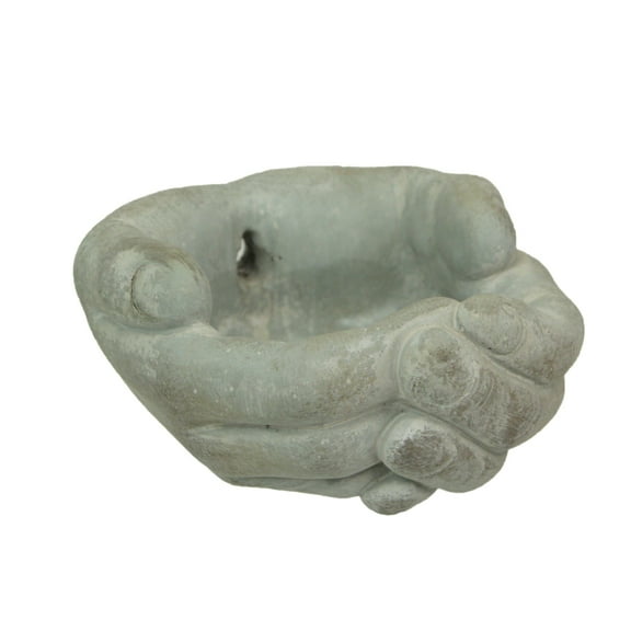 Mayrich Company Cement Cupped Hands Wall-Mountable Planter & Birdfeeder