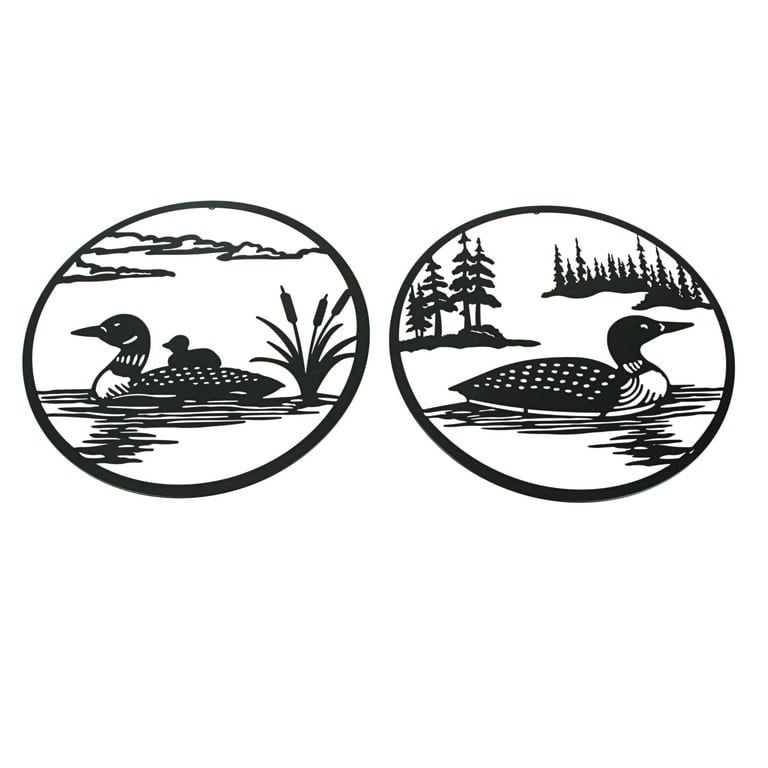 Mayrich Metal Loon Plaques Art Home
