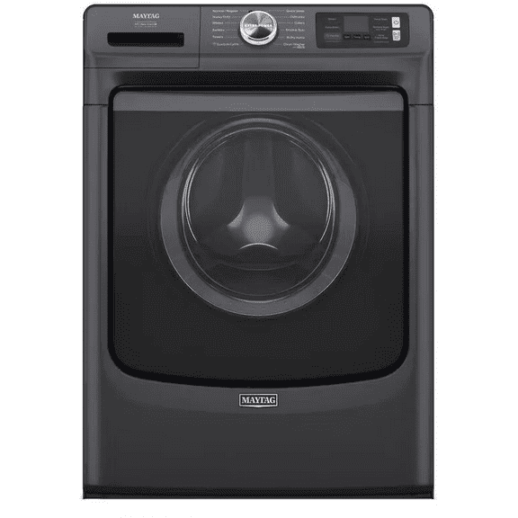 Maytag 27 Inch Smart Pet Pro Front Load Washer with 5.0 cu. ft. Capacity in Black Steel MFW7020RF