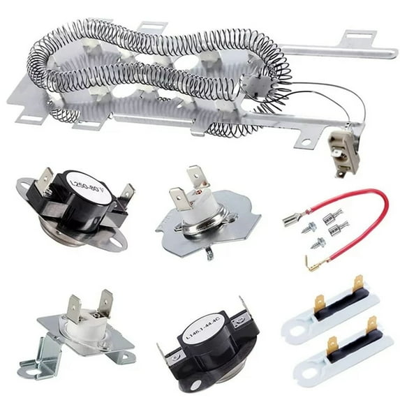 Maytag Dryer Heating Element Kit with Thermal Fuse for Maytag Kenmore Whirlpool (4 Count)