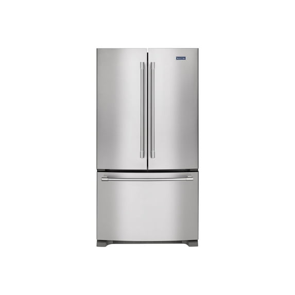 Maytag MFF2558FEZ - Refrigerator/freezer - french door bottom freezer - niche - width: 36 in - height: 68.9 in - 25.2 cu. ft - stainless steel