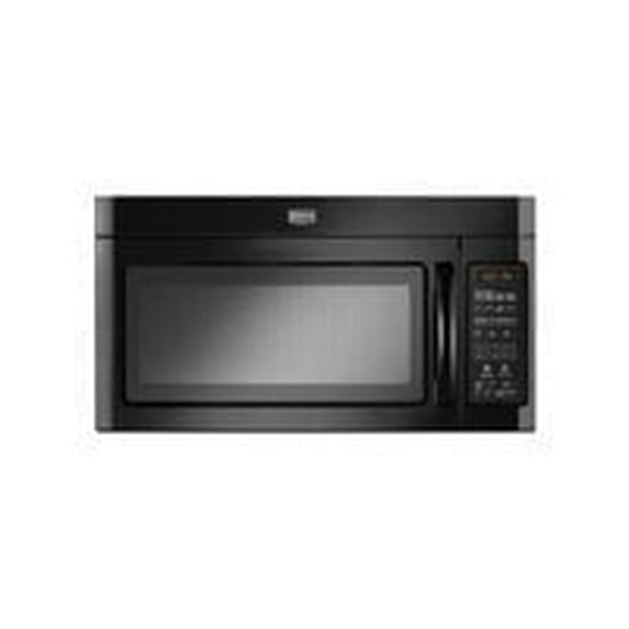 Maytag MMV5208WB - Microwave oven - over-range - 2 cu. ft - 1000 W - black with built-in exhaust system