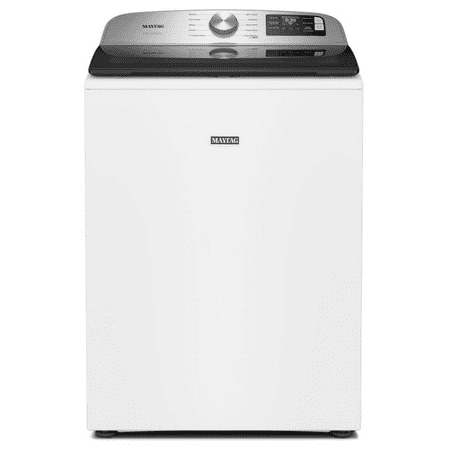 Maytag - 5.3 Cu. Ft. Smart Top Load Impeller Washer with Extra Power - White