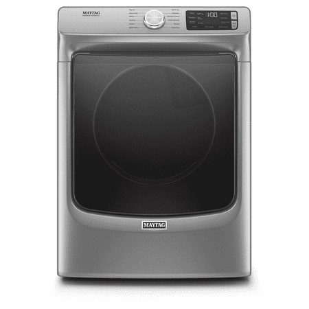 Maytag - 7.3 Cu. Ft. Stackable Electric Dryer with Steam and Extra Power Button - Metallic Slate
