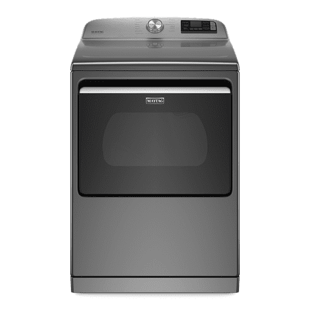 Maytag - 7.4 Cu. Ft. Smart Electric Dryer with Steam and Extra Power Button - Metallic Slate