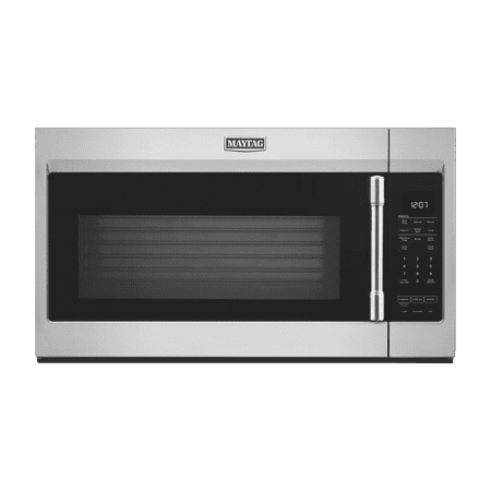 Maytag - 1.9 Cu. Ft. Over-the-Range Microwave with Sensor Cooking and Dual Crisp - Stainless steel