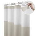 thumbnail image 1 of Maytex Smart Curtain Hendrix View Fabric Shower Curtain with Attached Roller Glide Hooks, 1 of 5