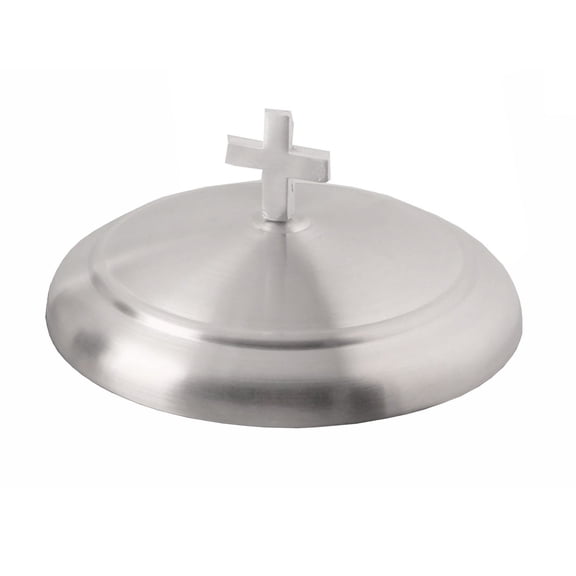 Mayur Export Communion Ware Communion Bread Trays Cover for Churches Stainless Steel Communion Supplies - Satin Matte Finsish