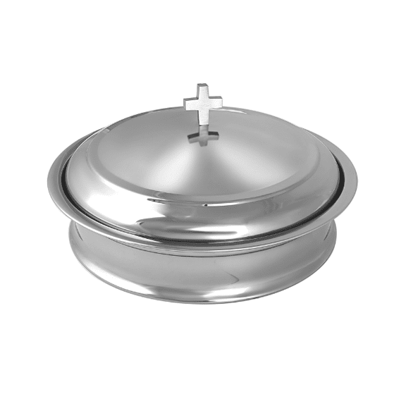 Mayur Exports Communion Ware Holy Wine Communion Tray with a Cover - Stainless Steel (Shiny Mirror)