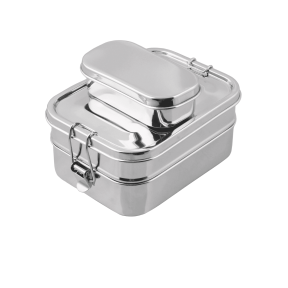 Mayur Exports Stainless Steel Lunch Box for Adults | 1400ML/47oz Bento Box with Leak-Proof Lockable Clips & Adjustable Divider | BPA-Free, Eco-Friendly, Dishwasher Safe - Ideal for Work & Travel