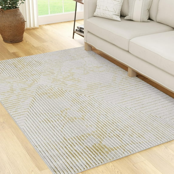 Mayview Darrow Abstract Beige Rug, 2.5' x 6' Runner