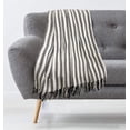 thumbnail image 1 of Mazari Cotton Throw Stripe Black/Ivory, 1 of 3
