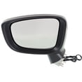 thumbnail image 1 of For Mazda 3 / 3 Sport Mirror 2014 2015 2016 Driver Side Manual Folding Power Non-Heated | w/o Blind Spot Detection & Signal Light | Hatchback / Sedan | Paintable MA1320181 | BHN969181E, 1 of 6