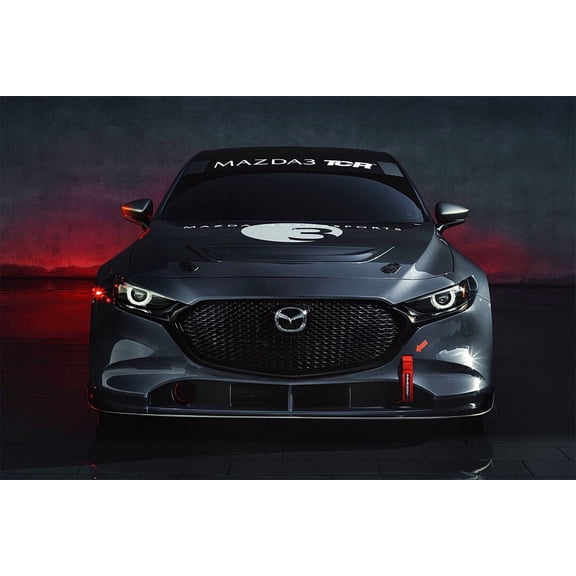 Mazda 3 TCR Sports Car Luxury Car Automotive Wall Art Home Decor - 20x30 Inch Laminated Poster - Stunning Detail and Bold Colors
