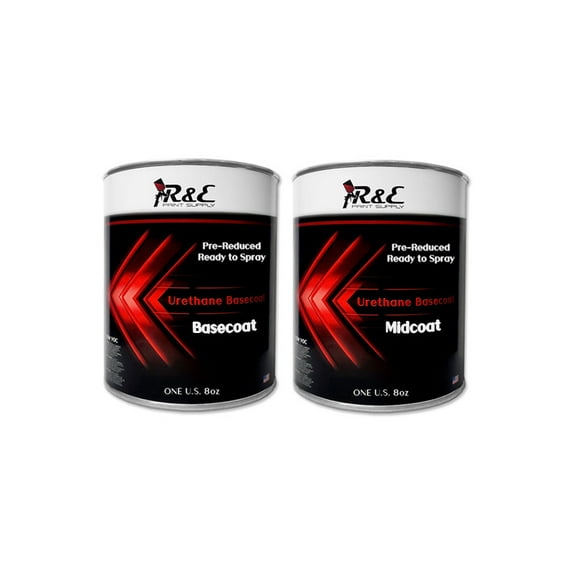 R&E Paint Supply Compatible with Mazda 34K, Crystal White Pearl, Tri-Coat Automotive Paint