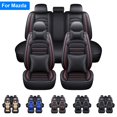 thumbnail image 1 of Mazda 6, Black, Premium PU Leather, Front Rear Seat Covers, 5 Pieces, 1 of 14