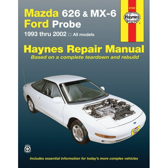 Mazda 626, MX-6 & Ford Probe covering Mazda 626 (93-02), Mazda MX-6 & Ford Probe (93-97) Haynes Repair Manual ^