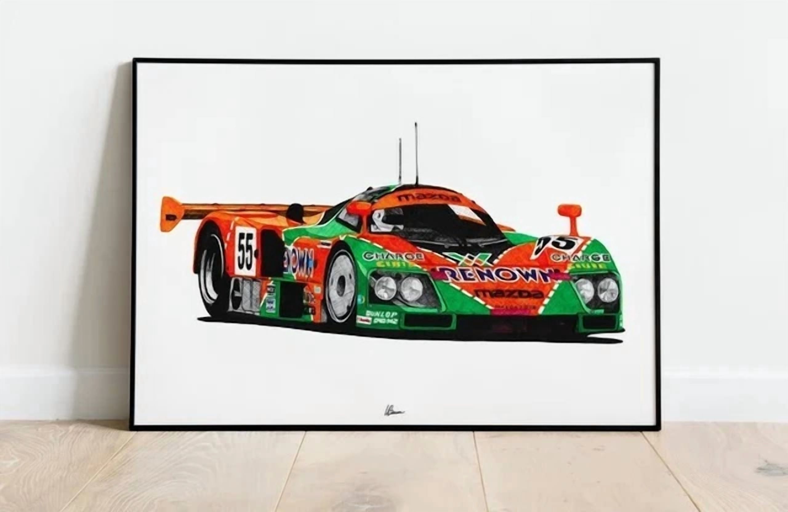 Mazda 787B Print Racing Icons: Le Mans Prototypes Wall Art Home Decor ...
