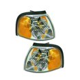 thumbnail image 1 of For Mazda B2500 2001 Turn Signal/Corner Light Driver And Passenger Side | Pair | Front | Lens And Housing | Amber/Clear Lens | Corner Of Fender | Chrome Housing | Replacement For MA2520119, MA2521119, 1 of 6