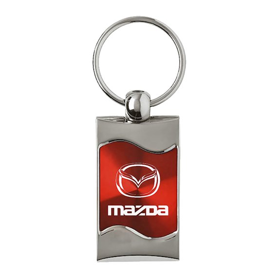 Mazda Keychain & Keyring - Red Wave