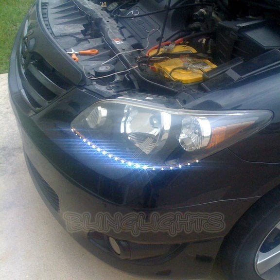 Mazda MPV LED DRL Light Strips Day Time Running Lights Headlamps Headlights Head Lamps Strip DRLs