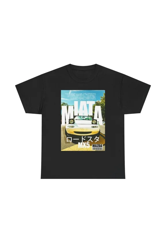 Mazda Miata JDM Retro Drifting Car Graphic Cotton Unisex T-Shirt up to size 5XL