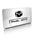 thumbnail image 1 of Mazda Miata MX-5 3D Logo and Nameplate Chrome Stainless Steel License Plate, 1 of 3