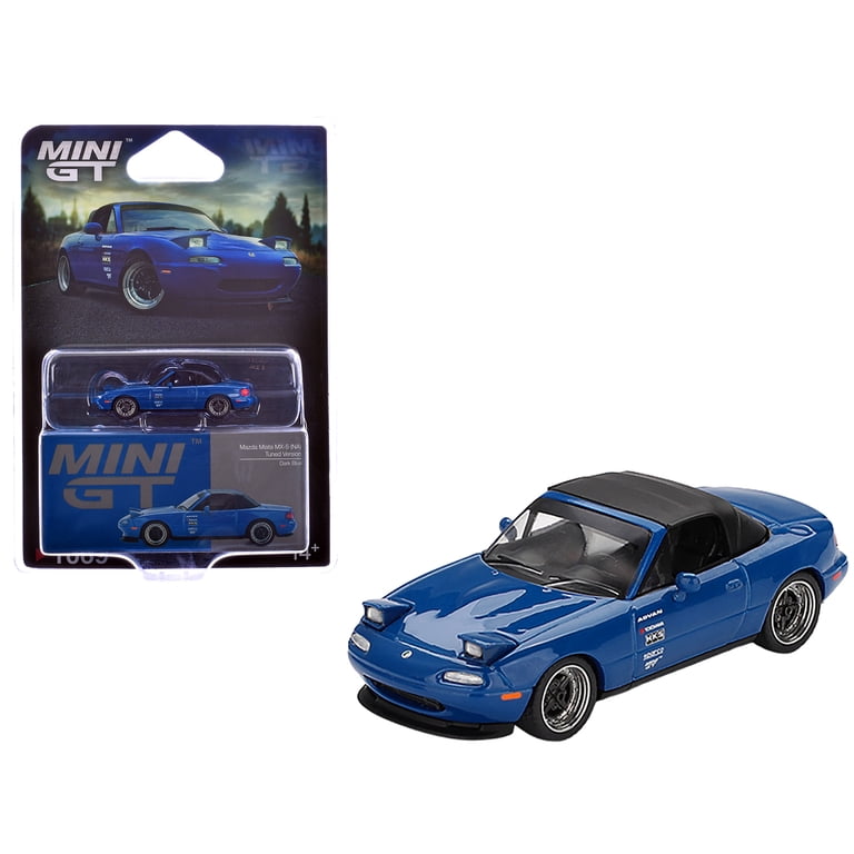 Mazda MX-5 ダークブルー 1/18スケール Mazda Miata MX-5 (NA) Tuned Version RHD Dark Blue with Black Soft