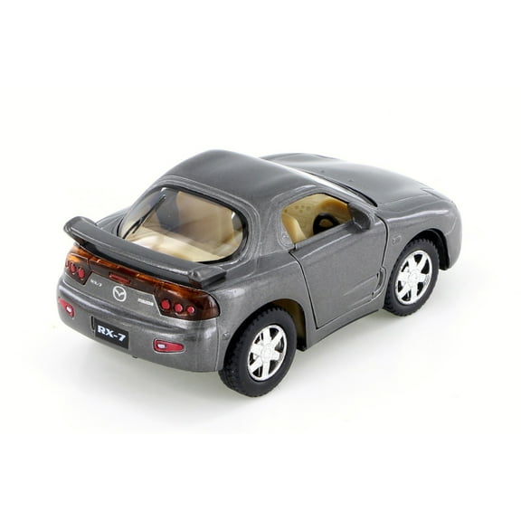 Mazda RX-7, Gray - Kinsmart 4018D - 4" Scale Diecast Model Car