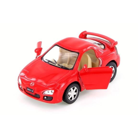 Mazda RX-7, Red - Kinsmart 4018D - 4" Scale Diecast Model Car