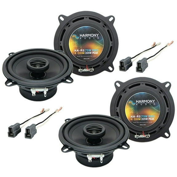 Mazda RX7 1990-1991 Factory Speaker Replacement Harmony (2) R5 w/ Metra Harness