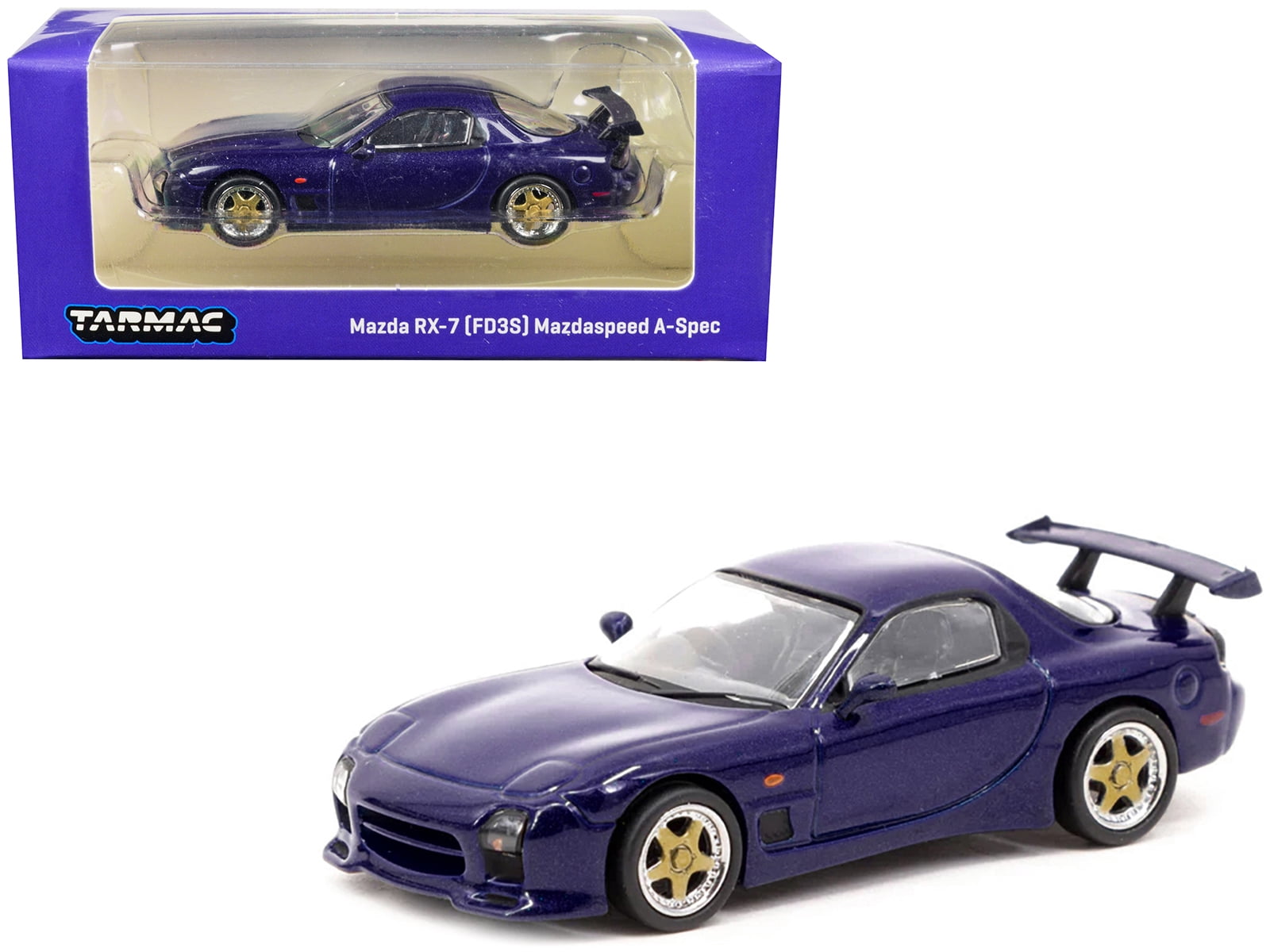 Mazda RX7 FD3S Mazdaspeed A-Spec Diecast Model 1:64 Blue - Walmart.com