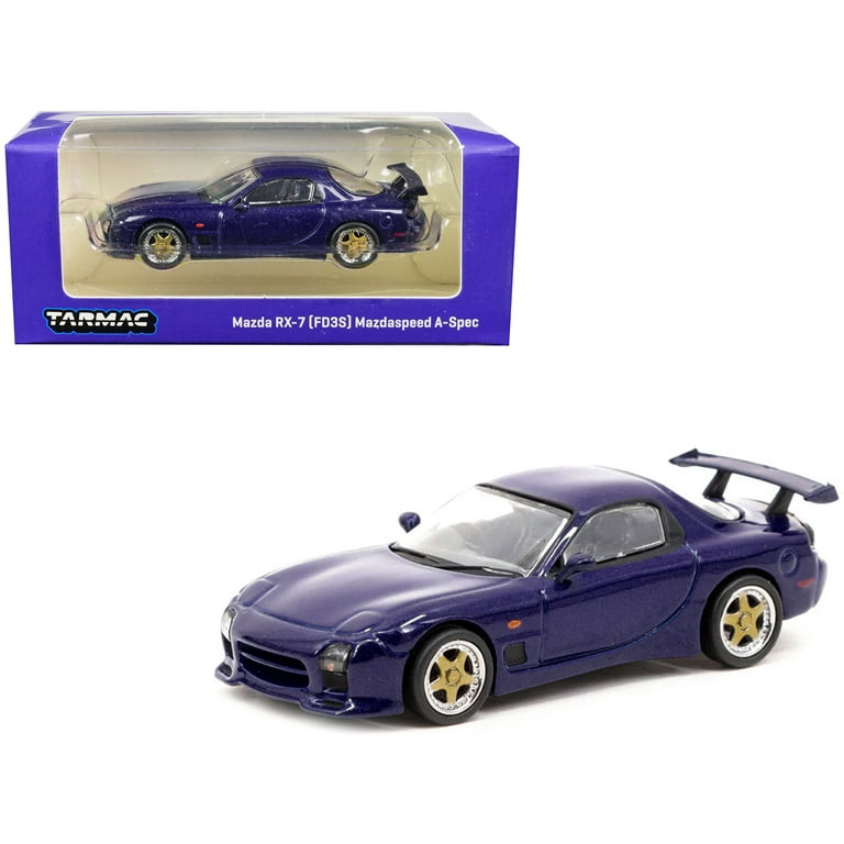 Mazda RX7 FD3S Mazdaspeed A-Spec Diecast Model 1:64 Blue - Walmart.com