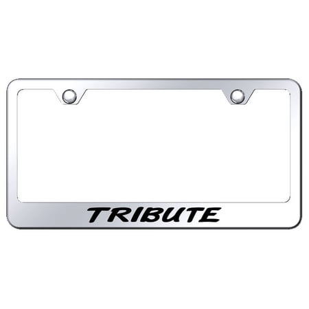 Mazda Tribute Laser Etched Logo Stainless Steel License Plate Frame (Chrome)