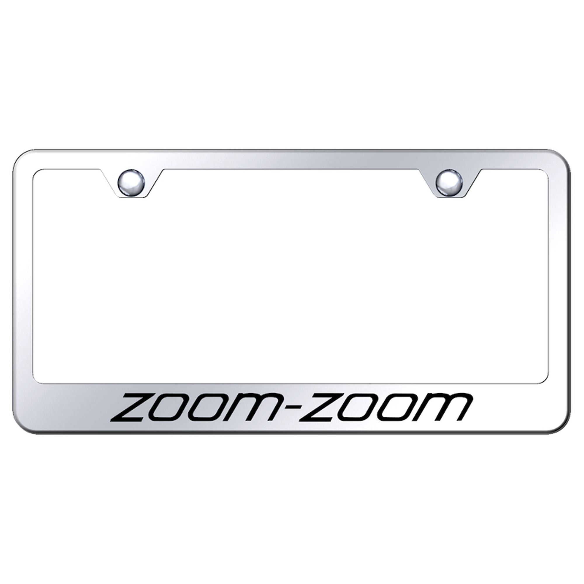 Mazda Zoom-Zoom Laser Etched Logo Stainless Steel License Plate