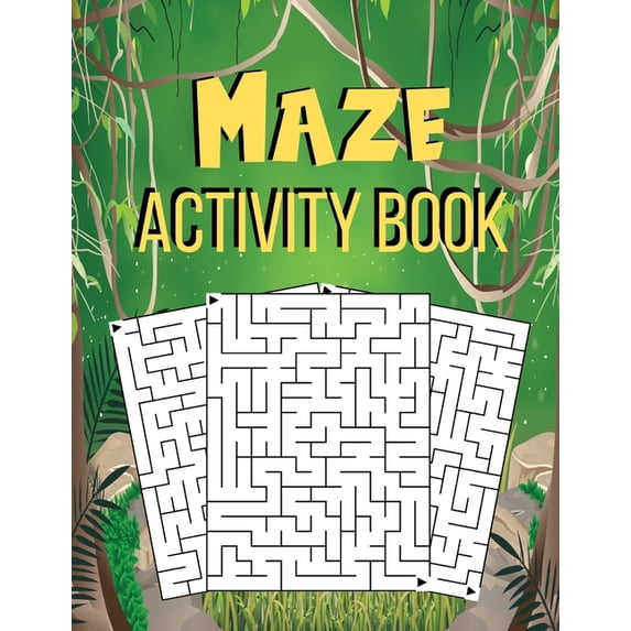Maze Activity Book: Puzzle Book For Kids or Adults, Turtle And Dog Mazes 81 Pages 8.5x11 (Paperback)