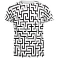 thumbnail image 1 of Maze All Over Adult T-Shirt - 2X-Large, 1 of 2