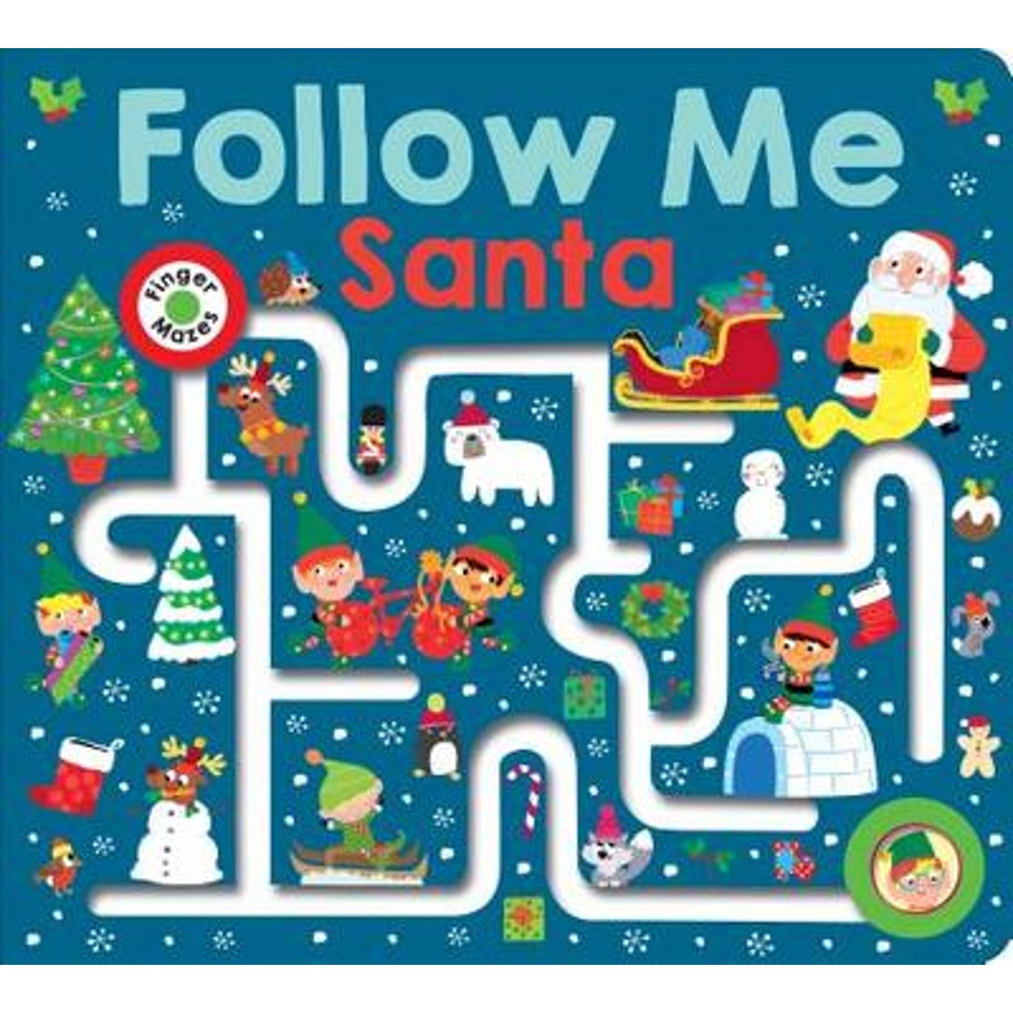 AVARIAH DIAMONDS Pre-Owned Maze Book: Follow Me Santa (large edition)